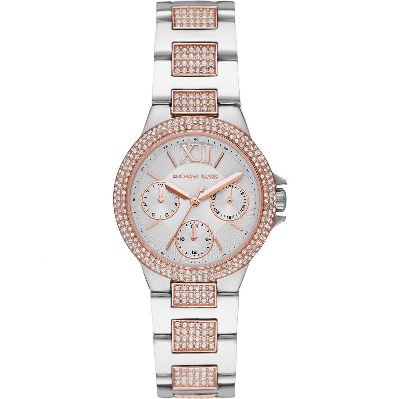 Michael Kors MK6846 Camille Two Tone Crystal Set Women's Watch - mzwatcheslk srilanka