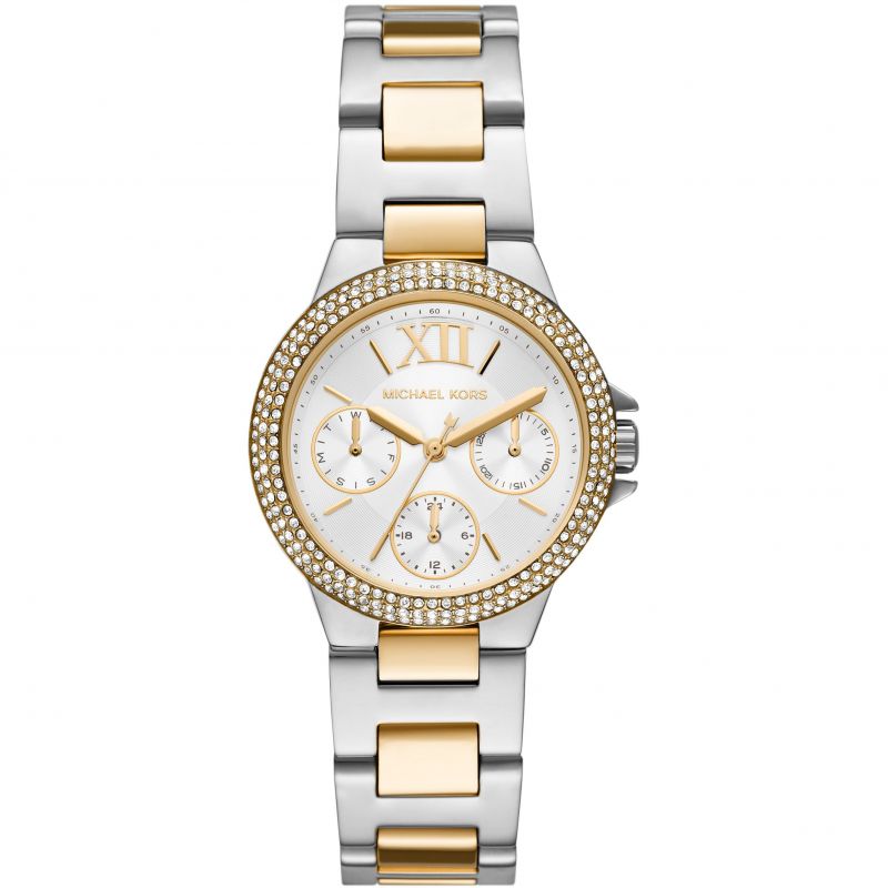 Michael Kors MK6982 Camille Gold and Silver Toned Women's Watch - mzwatcheslk srilanka