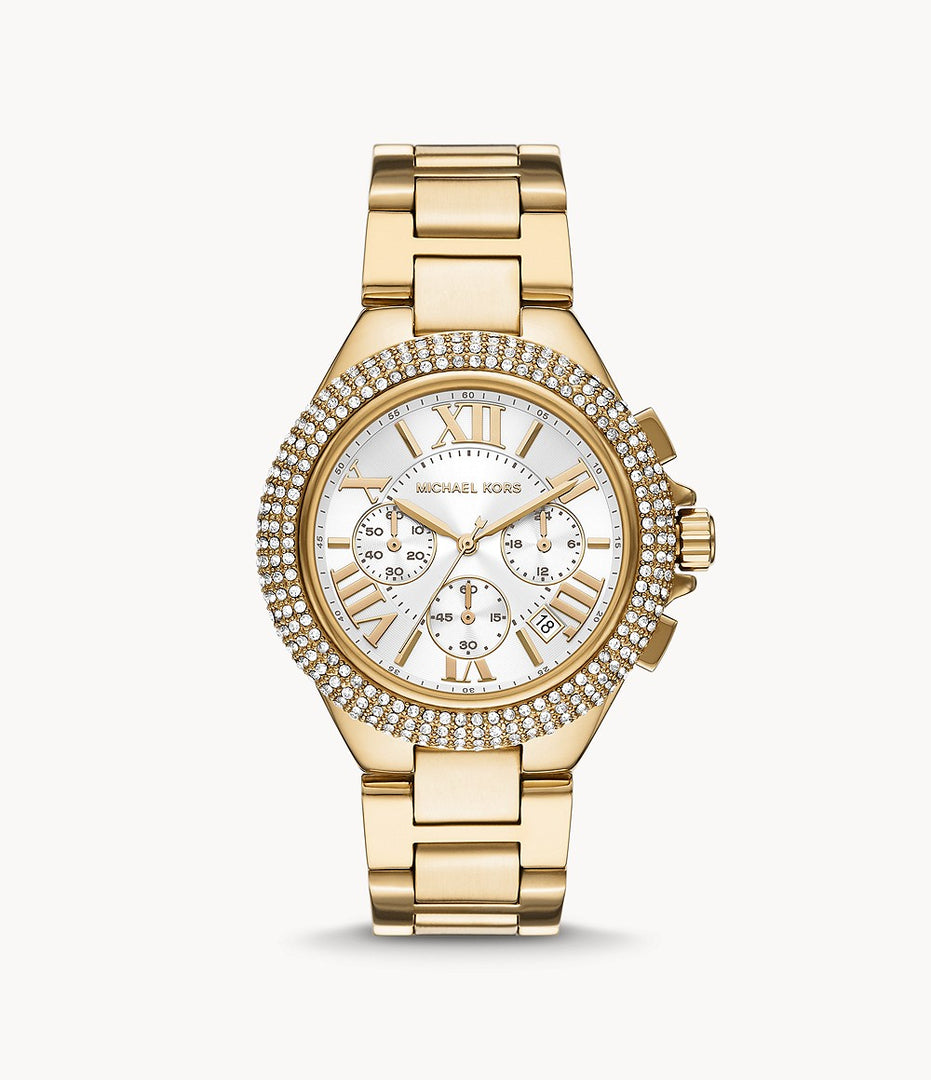 Michael Kors MK6994 Camille Gold Toned Chronograph Women's Watch - mzwatcheslk srilanka