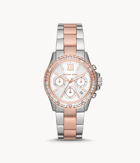 Michael Kors MK7214 Everest Two Toned Chronograph Women's Watch - mzwatcheslk srilanka