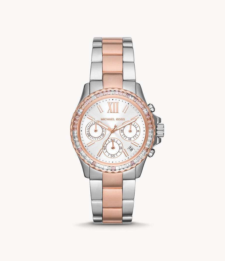 Michael Kors MK7214 Everest Two Toned Chronograph Women's Watch - mzwatcheslk srilanka