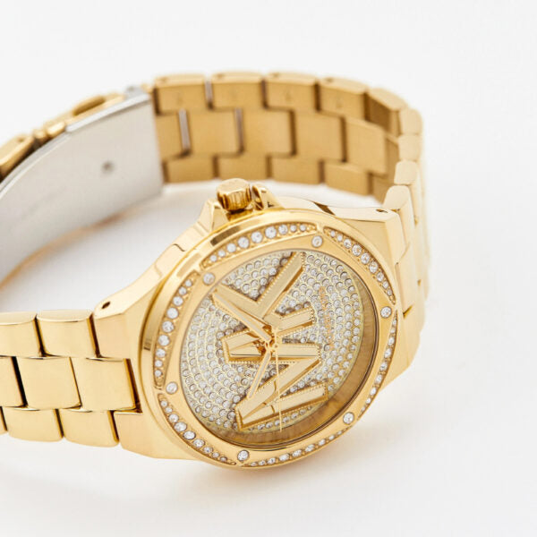 Michael Kors MK7229 Lennox Yellow Gold toned Crystal set Dial Women's Watch - mzwatcheslk srilanka