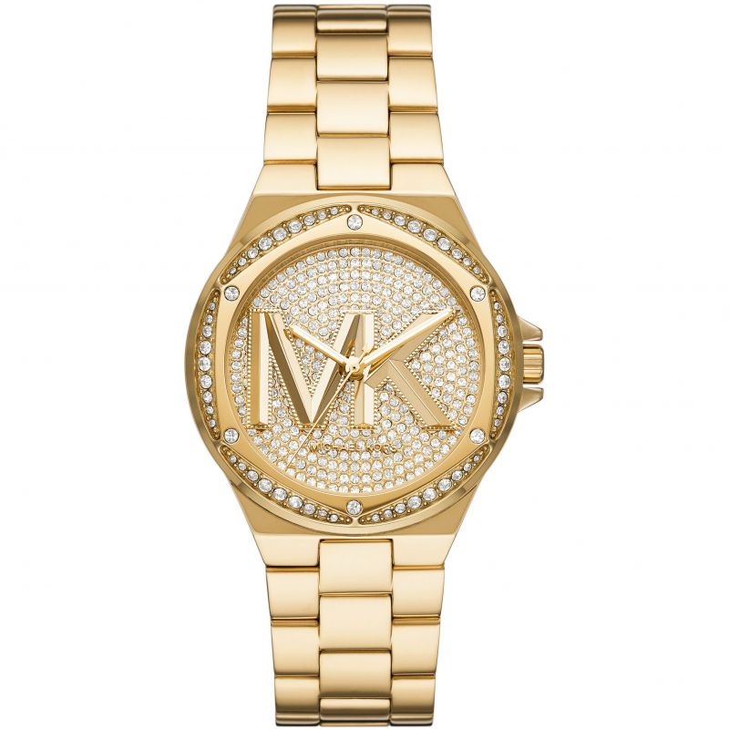 Michael Kors MK7229 Lennox Yellow Gold toned Crystal set Dial Women's Watch - mzwatcheslk srilanka