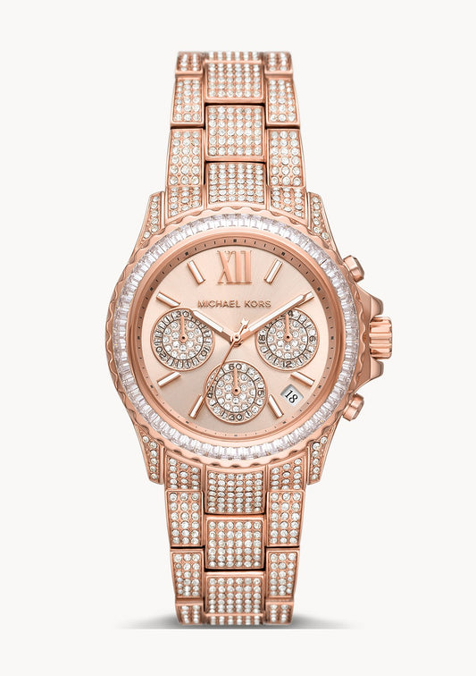 Michael Kors MK7235 Everest Crystal Set Chronograph Women's Watch - mzwatcheslk srilanka