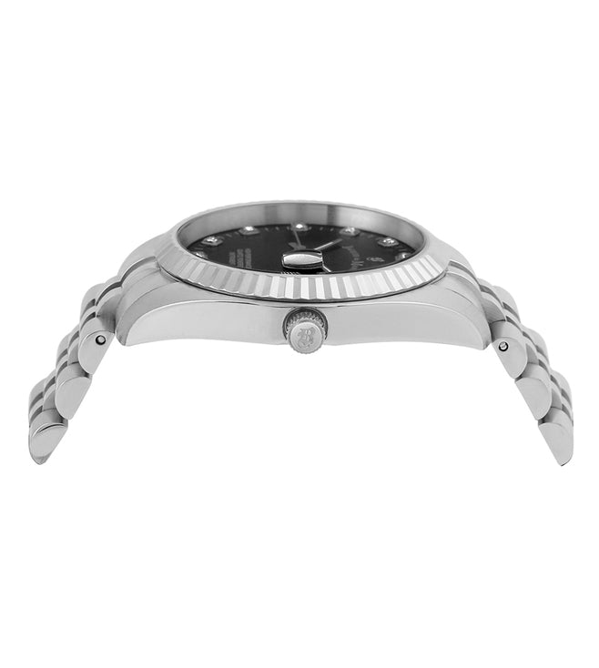 Jacques Du Manoir NRO.05 Inspiration 36mm Black Dial Stainless Steel Bracelet Women's Watch - mzwatcheslk srilanka