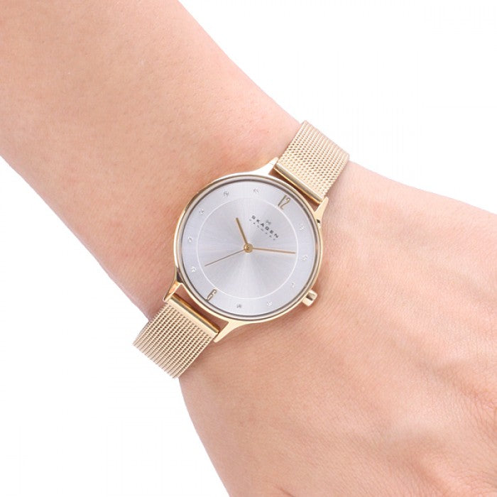 Skagen SKW2150 Anita Gold Plated Bracelet Women's Watch - mzwatcheslk srilanka