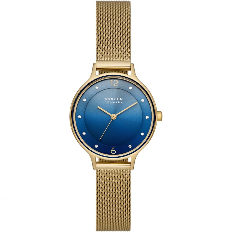 Skagen SKW3058 Anita Gold Toned Stainless Steel Bracelet Women's Watch - mzwatcheslk srilanka