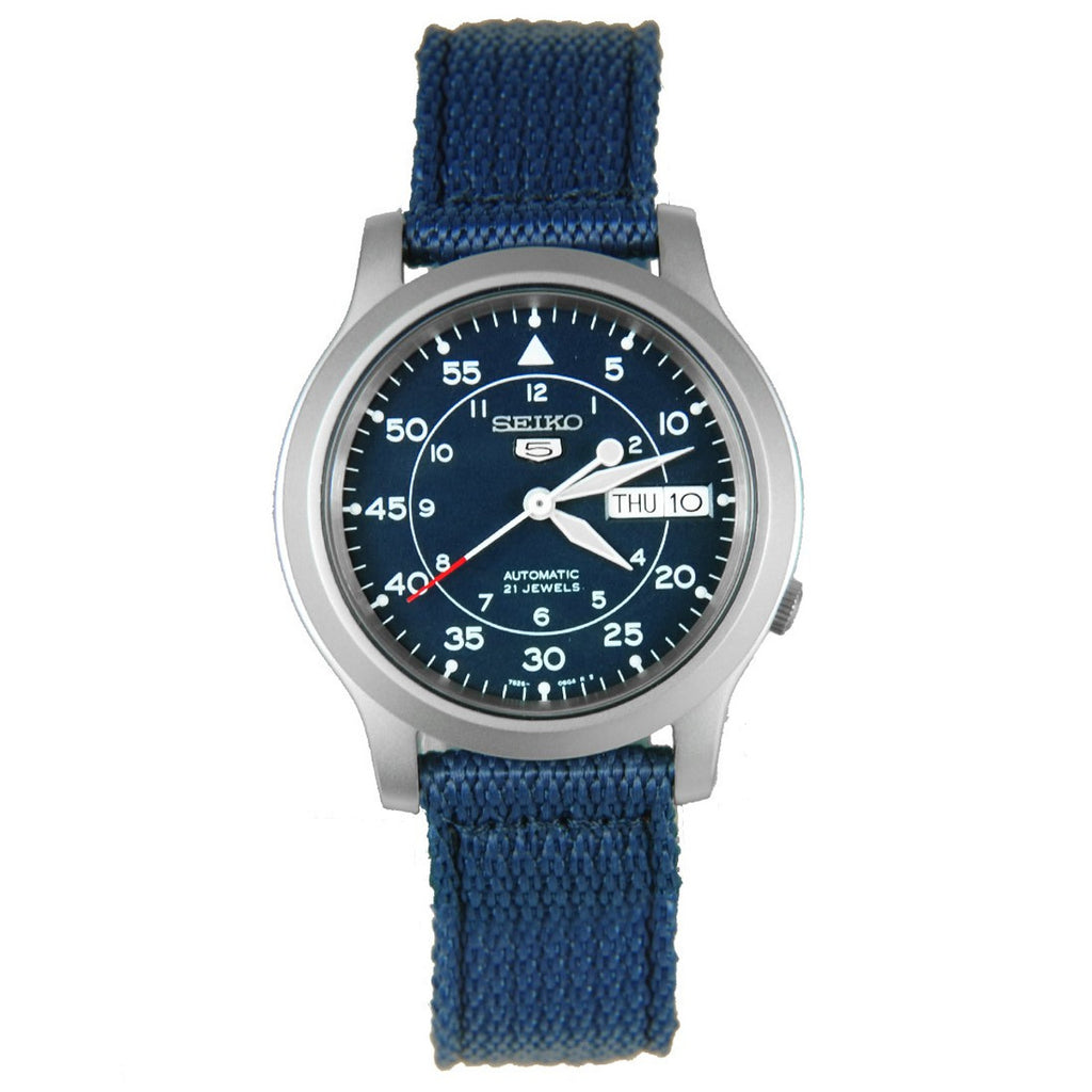 Seiko 5 military blue sale