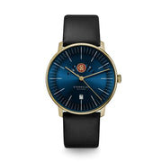 STERNGLAS S01-RC07-PR08 Limited Edition Roncalli Blue Dial Black Leather Strap Men's Watch - mzwatcheslk srilanka