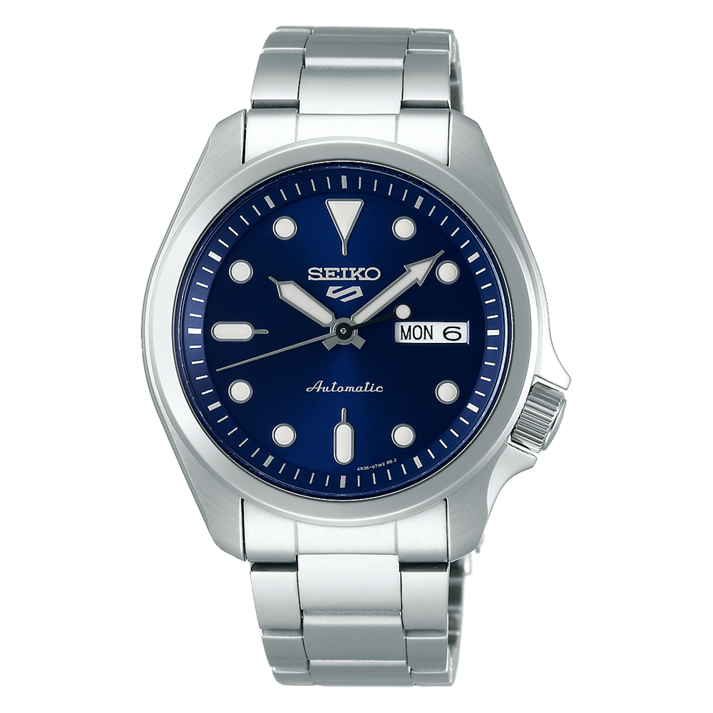 Seiko 5 SRPE53K1 Sport Automatic Watch Blue Dial Stainless Steel Bracelet Men's Watch - mzwatcheslk srilanka