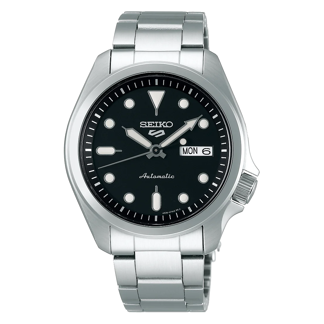 Seiko 5 SRPE55K1 Sports Automatic Black Dial Men's Watch - mzwatcheslk srilanka