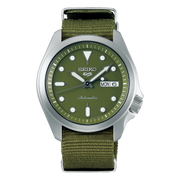 Seiko 5 SRPE65K1 Men's Sports Green Dial Green Nylon Strap - mzwatcheslk srilanka