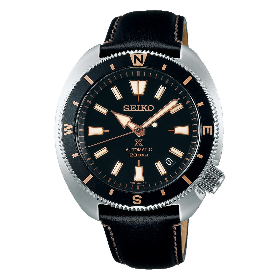 Seiko SRPG17K1 Prospex ‘Tortoise’ Land Edition Black Leather Strap Men's Watch - mzwatcheslk srilanka