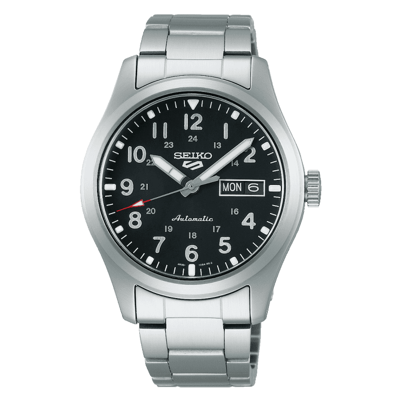 Seiko 5 SRPG27K1 Sports Field Black Dial Stainless Steel Bracelet Men's watch - mzwatcheslk srilanka