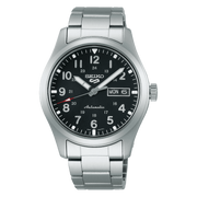 Seiko 5 SRPG27K1 Sports Field Black Dial Stainless Steel Bracelet Men's watch - mzwatcheslk srilanka