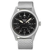 Seiko 5 Sports SRPH23K1 Flieger Automatic Black Dial Milanese Strap Men's Watch - mzwatcheslk srilanka