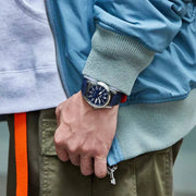 Seiko 5 Sports SRPH31K1  Military 'Flieger' Automatic Blue Dial Blue Strap Watch Men's Watch - mzwatcheslk srilanka