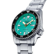 Seiko 5 SRPK33K1 Sports SKX ‘Midi’ 38mm Teal Stainless Steel Bracelet Men's Watch - mzwatcheslk srilanka