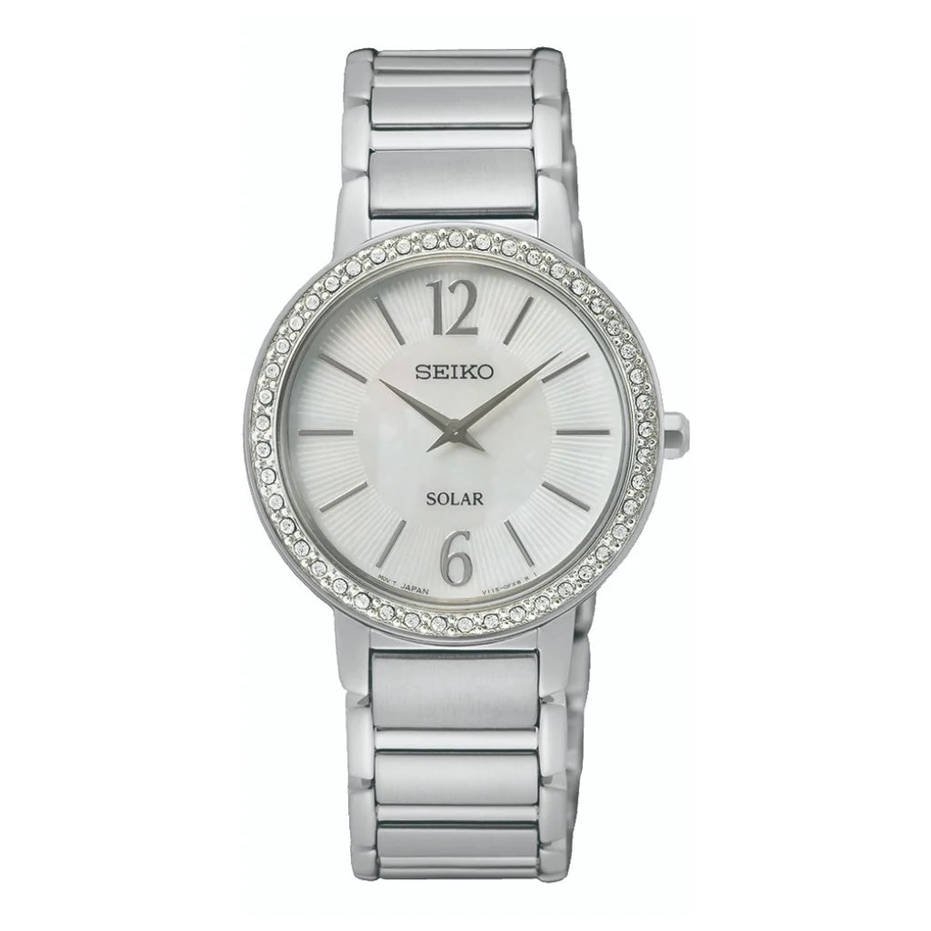 Seiko SUP467P1 Mother of Pearl Dial Stainless Steel Bracelet Women's Watch - mzwatcheslk srilanka