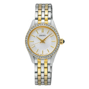 Seiko SUR540P1 White Dial Two Tone Stainless Steel Bracelet Women's Watch - mzwatcheslk srilanka
