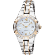 Seiko SUT068P9 Dress Watch Solar Stainless Steel Strap Women's Watch - mzwatcheslk srilanka
