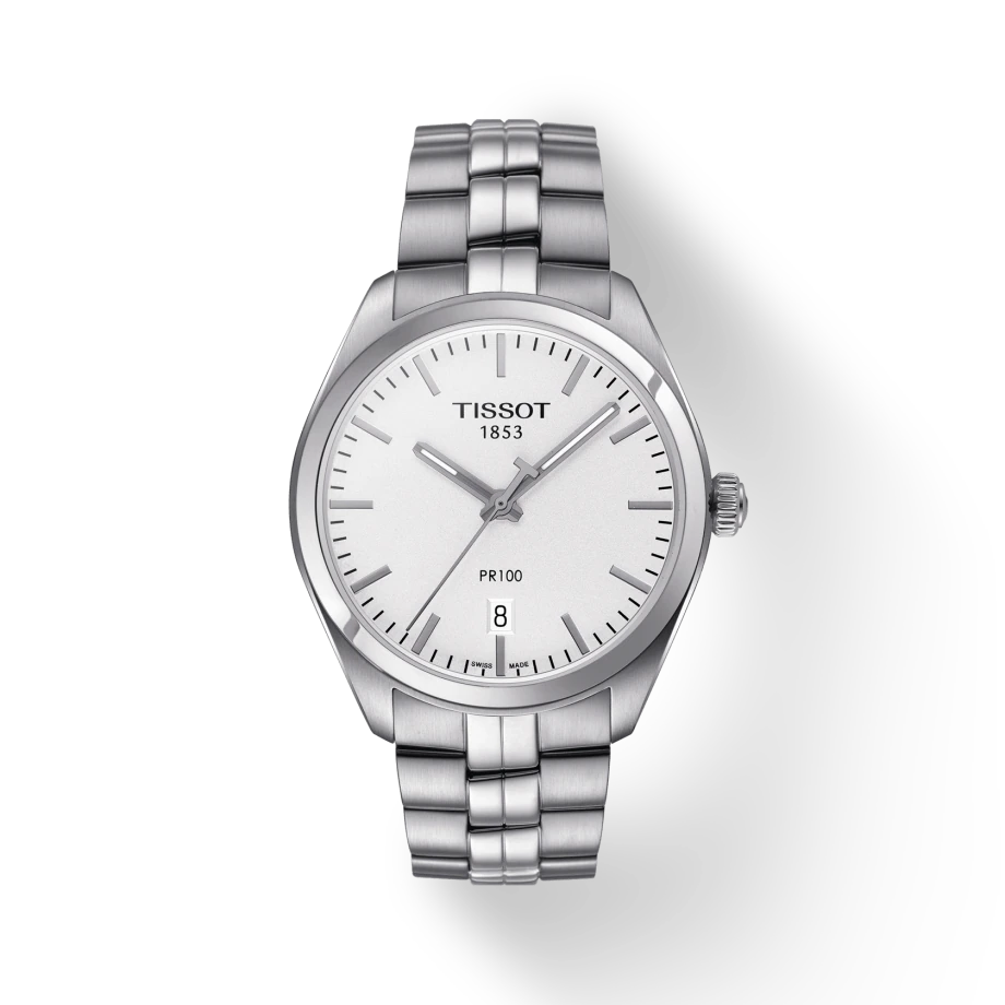 Tissot T1014101103100 PR100 Stainless Steel Silver Dial Men’s Watch - mzwatcheslk srilanka