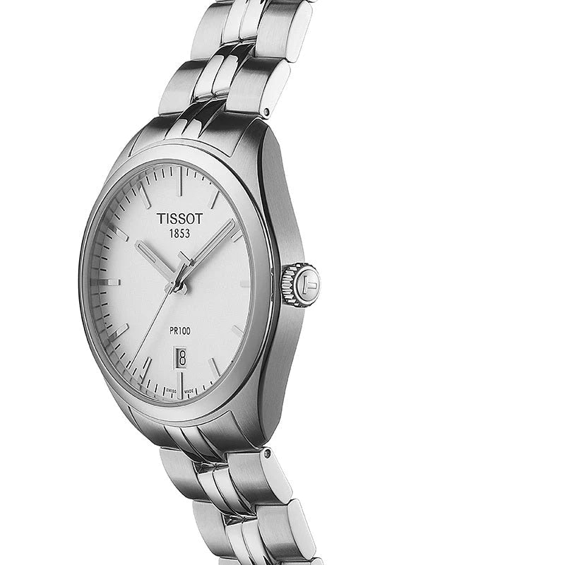 Tissot T1014101103100 PR100 Stainless Steel Silver Dial Men’s Watch - mzwatcheslk srilanka