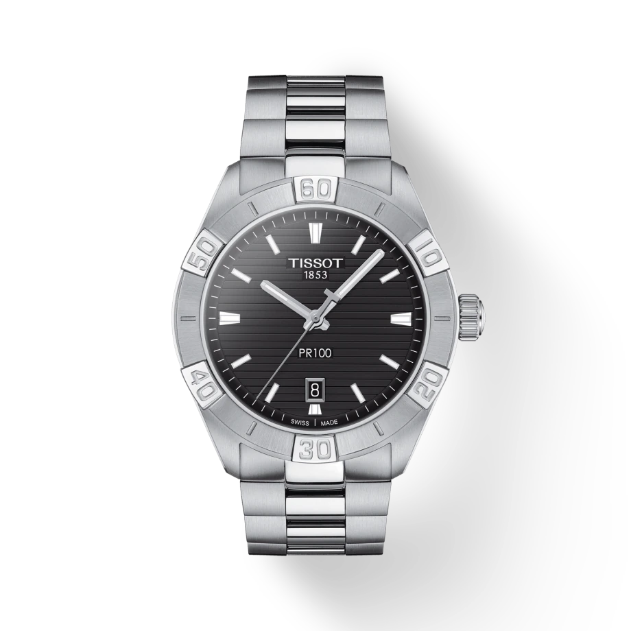 Tissot T1016101105100 PR100 Sport Black Dial Stainless Steel Bracelet Men's Watch - mzwatcheslk srilanka