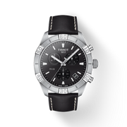 Tissot T1016171605100 PR100 Sport Chronograph Black Dial Black Leather Strap Men’s Watch - mzwatcheslk srilanka
