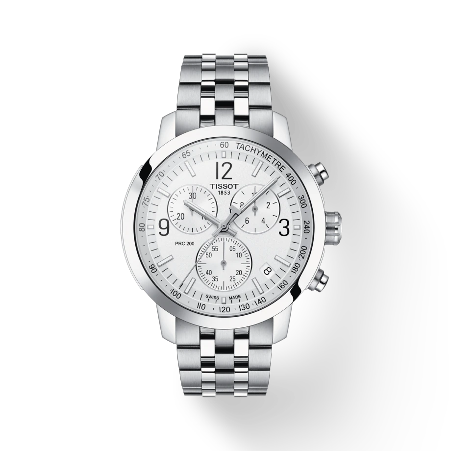 Tissot T1144171103700 PRC 200 Chronograph Silver Dial Stainless Steel Men's Watch - mzwatcheslk srilanka