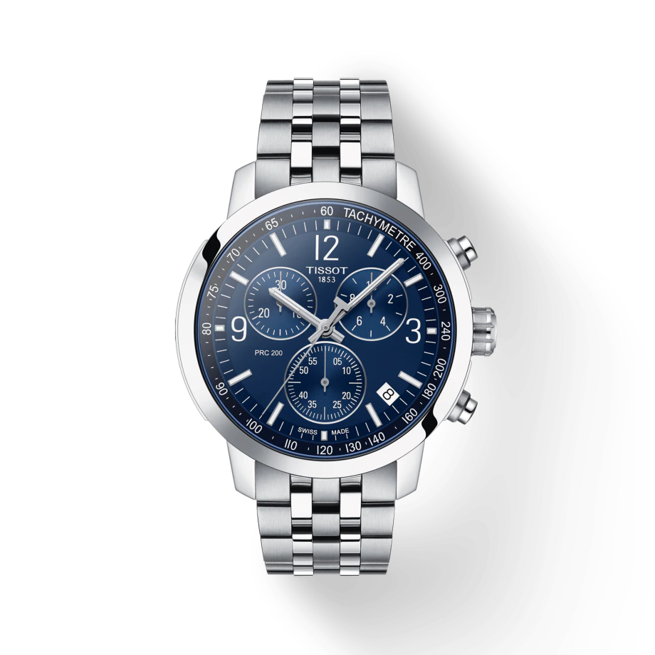 Tissot T1144171104700 PRC 200 Chronograph Blue Dial Stainless Steel Men's Watch - mzwatcheslk srilanka