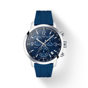 Tissot T1144171704700 PRC 200 Chronograph Blue Dial Blue Rubber Strap Men's Watch - mzwatcheslk srilanka