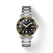 Tissot  T1202102105100 Seastar 1000 36mm Black Dial Stainless Steel Bracelet Men's Watch - mzwatcheslk srilanka