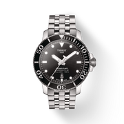 Tissot T1204071105100 Seastar 1000 Powermatic 80 Black Dial Stainless Steel Men's Watch - mzwatcheslk srilanka