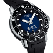 Tissot T1204071704100 Seastar 1000 Men's Powermatic 80 Automatic Black Rubber Men's Watch - mzwatcheslk srilanka