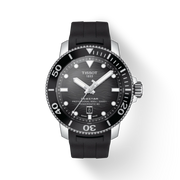 Tissot T1206071744100 Seastar 2000 Pro Powermatic 80 Black Dial Silicone Men's Watch - mzwatcheslk srilanka