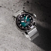 Tissot T1204071109100 Seastar 1000 Powermatic 80 Green Dial Stainless Mesh Men's Watch - mzwatcheslk srilanka