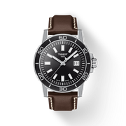 Tissot T1256101605100 Supersport Black Dial Brown Leather Strap Men's Watch - mzwatcheslk srilanka