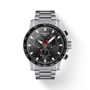 Tissot T1256171105100 Supersport Chrono  Black Dial Stainless Steel Bracelet Men's Watch - mzwatcheslk srilanka