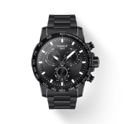 Tissot  T1256173305100 Supersport Chrono  Black Dial  Black PVD Steel Bracelet Men's Watch - mzwatcheslk srilanka