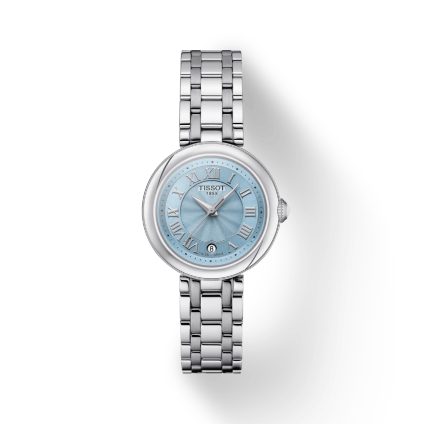 Tissot T1260101113300 Bellissima Small Lady Blue Mother Of Pearl Dial Stainless Steel Bracelet Women’s Watch - mzwatcheslk srilanka