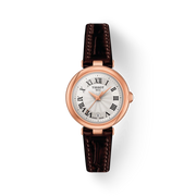 Tissot T1260103601300 Bellissima Silver Dial Brown Leather Strap Women’s Watch - mzwatcheslk srilanka