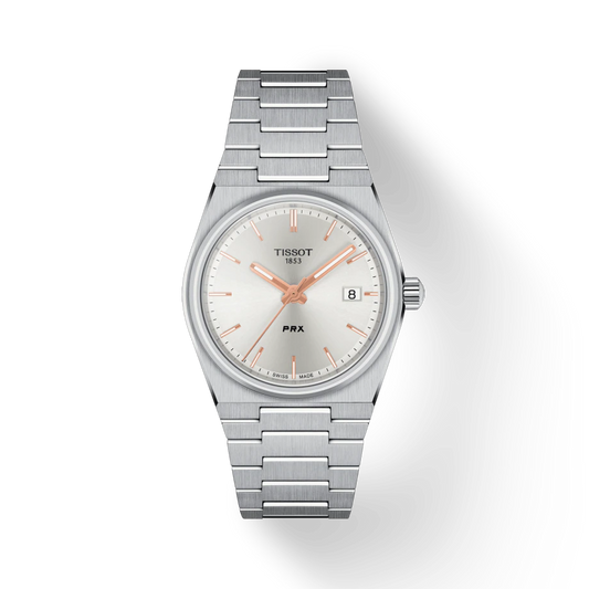 Tissot T1372101103100 PRX 40 205 35mm Rose Gold  Unisex Watch - mzwatcheslk srilanka