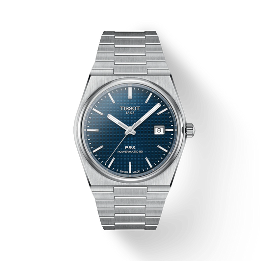 Tissot T1374071104100 PRX 40 205  Powermatic 80 Blue Dial Stainless Steel  Men's Watch - mzwatcheslk srilanka