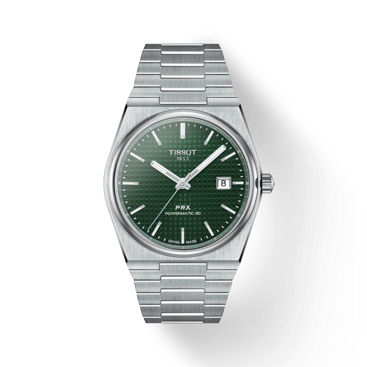 Tissot T1374071109100 PRX Powermatic 80 40mm Automatic Green Men's Watch - mzwatcheslk srilanka