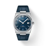 Tissot PRX Automatic Blue Dial Blue Leather Strap T1374071604100 Men's Watch - mzwatcheslk srilanka