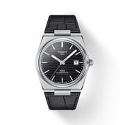 Tissot T1374071605100  PRX Automatic Black Dial Black Leather Strap Men's Watch - mzwatcheslk srilanka
