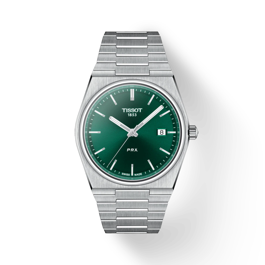 Tissot T1374101109100 PRX 40 205 Green Dial Stainless Steel Bracelet  Men's Watch - mzwatcheslk srilanka