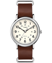 Timex Originals T2P495 Weekender Brown Leather Strap - mzwatcheslk srilanka