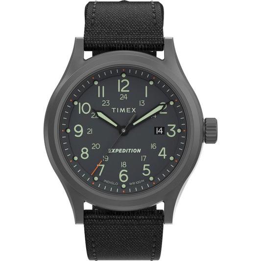 Timex Expedition  TW2V07200  Sierra Stainless Steel Case Graphite Dial Black Fabric Strap Men's Watch - mzwatcheslk srilanka